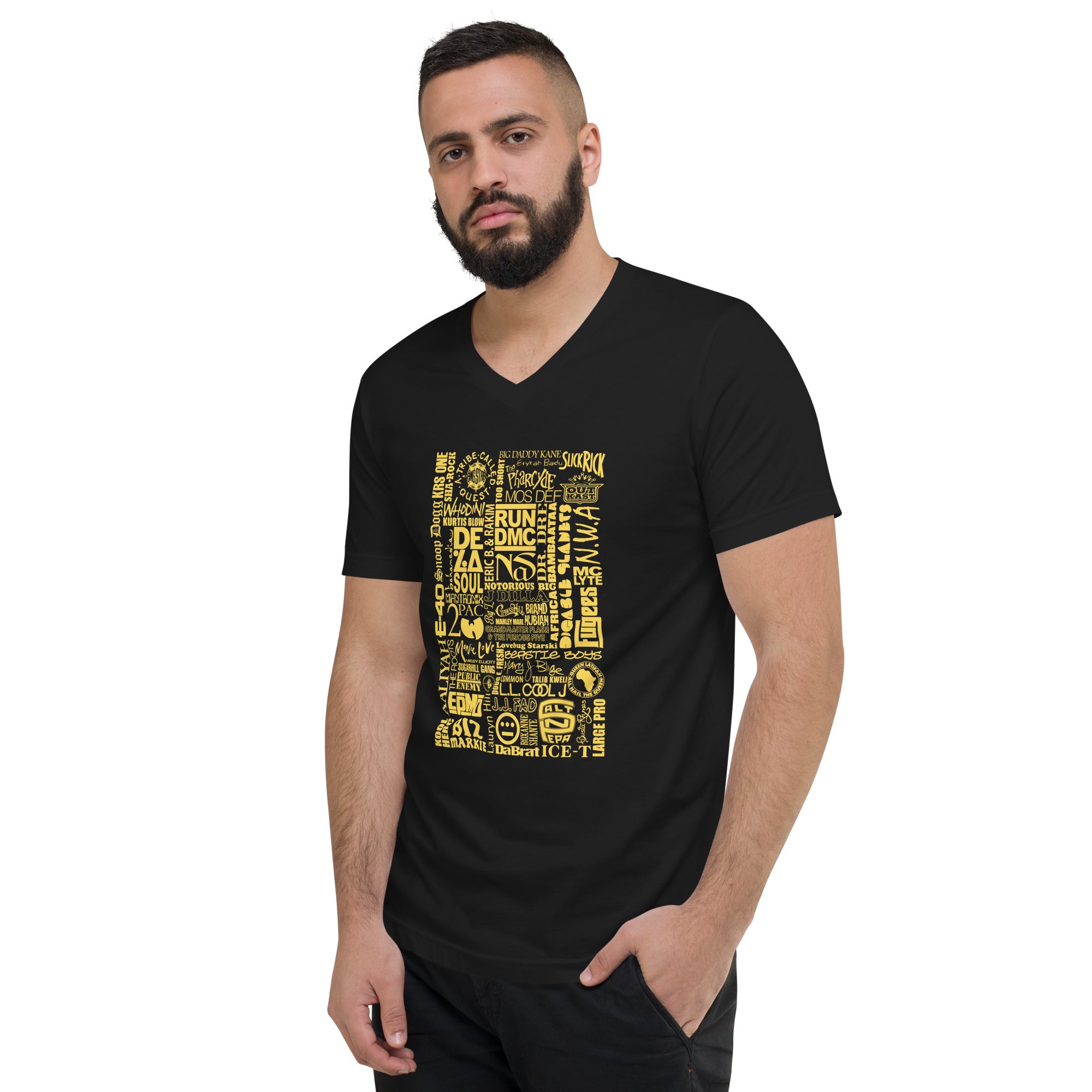 Unisex Short Sleeve V-Neck T-Shirt